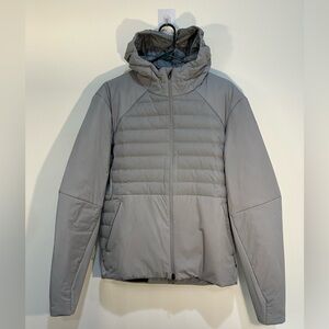 Lululemon Down For It All Hoodie Puffer Jacket Mens Large Rhino Grey
